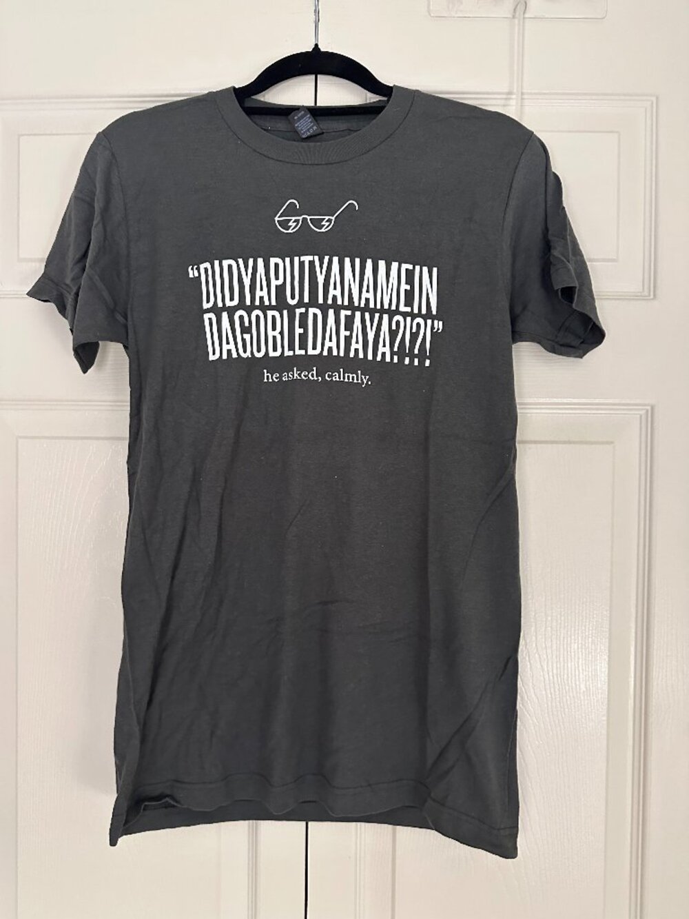 New! LeakyCon Dumbledore Harry Potter Goblet of Fire Gray T-Shirt Sz Small